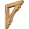 Ekena Millwork Olympic Slat Rough Sawn Bracket, Western Red Cedar, 6"W x 40"D x 44"H BKT06X40X44OLY06RWR - alternate 1